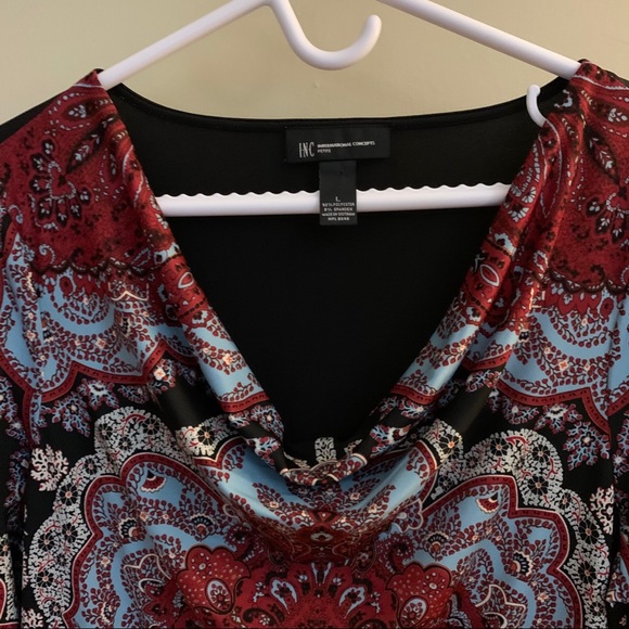 2/$30 INC Paisley Blouse - Picture 2 of 7